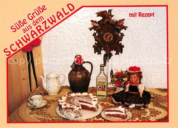 Lebensmittel Schwarzwaelder Kirschtorte Rezept Kuckucksuhr