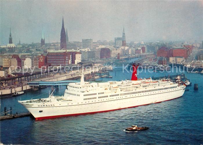 Schiffe Ships Navires TS Hamburg ueberseebruecke