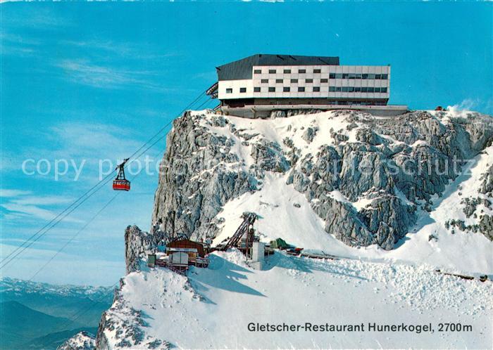 Seilbahn Dachstein-Suedwandbahn Gletscher-Restaurant Hunerkogel