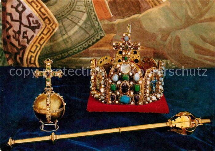 Krone Koenigshaeuser Annweiler Trifels Kaiserkrone Reichsapfel Zepter