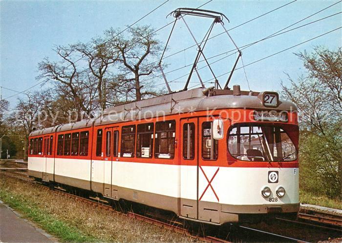Strassenbahn Doppelgelenktriebwagen Typ N8 Stadtwerke Frankfurt am Main