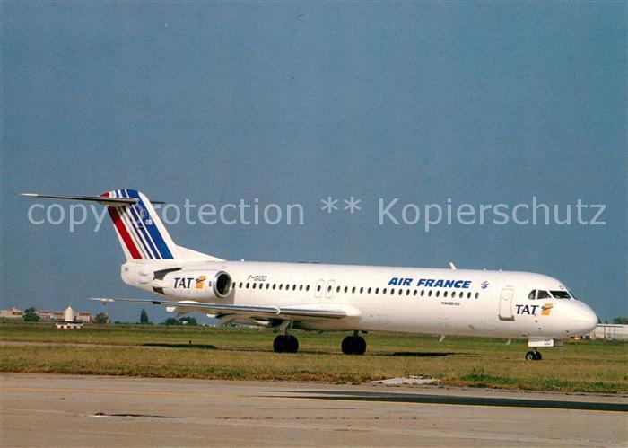 Flugzeuge Zivil Air France TAT Fokker 100 F-GIOD