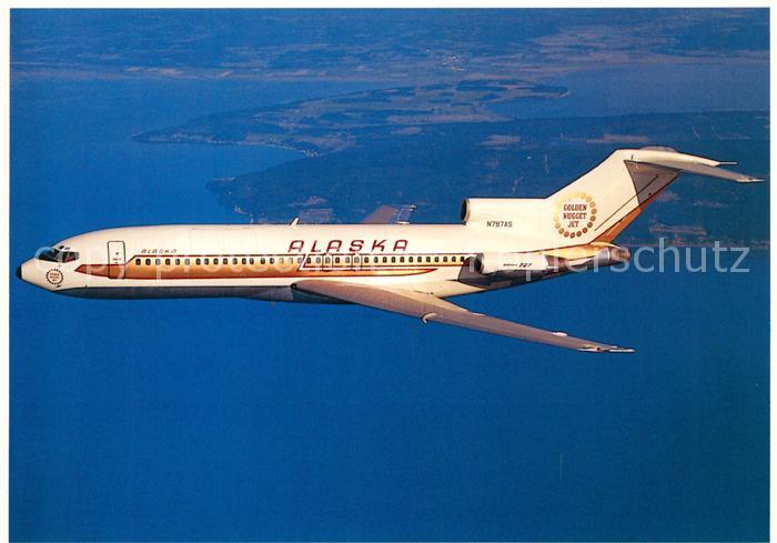 Flugzeuge Zivil Alaska Airlines Golden Nugget Jet Boeing 727-90C N797AS c/n 1916