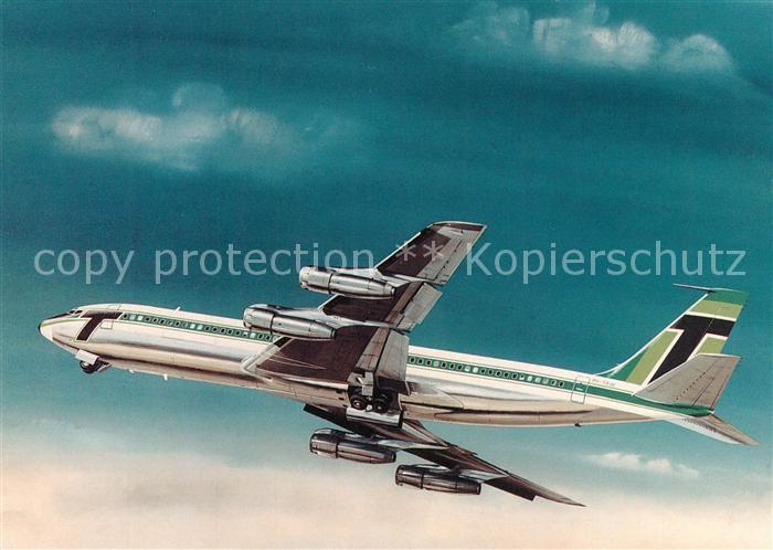 Flugzeuge Zivil Transavia Holland Boeing 707-365C PH-TRW