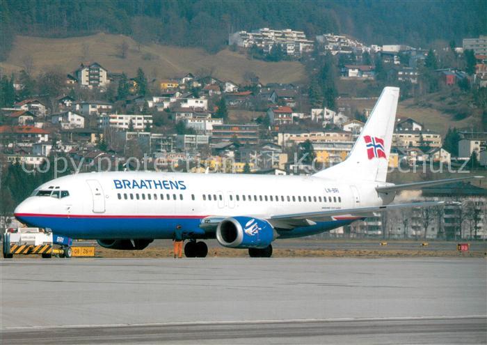 Flugzeuge Zivil Braathens B-737-405 LN-BRI c/n 24644