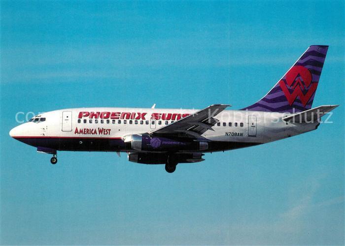 Flugzeuge Zivil Phoeix Suns America West Boeing 737-112 N708AW cn 19771