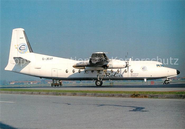 Flugzeuge Zivil Eureca Fokker F27-500RF G-JEAF c/n 10637