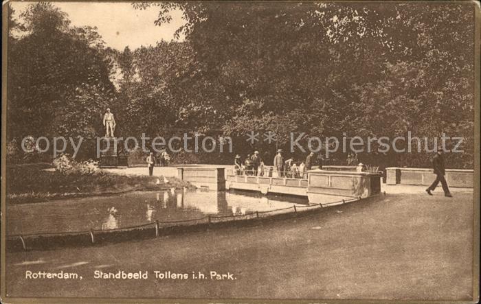 Rotterdam Standbeeld Tollens Park