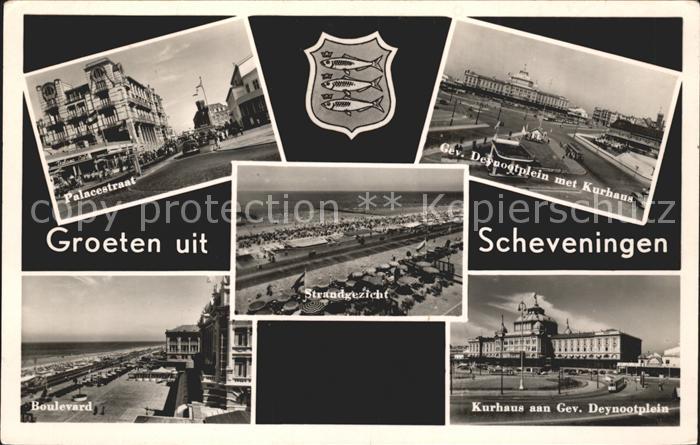 Scheveningen Strand Kurhaus Deynootplein Palacestraat