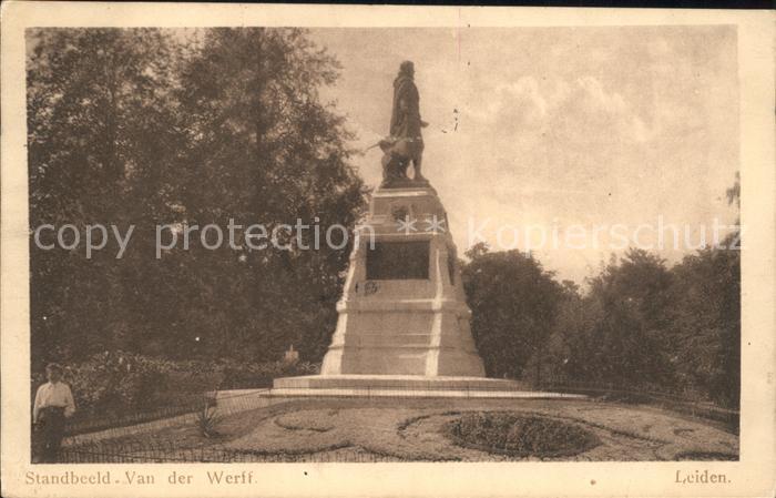 Leiden Standbeeld Van der Werff