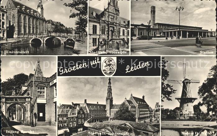 Leiden Station Molen Stadhuis Universiteit