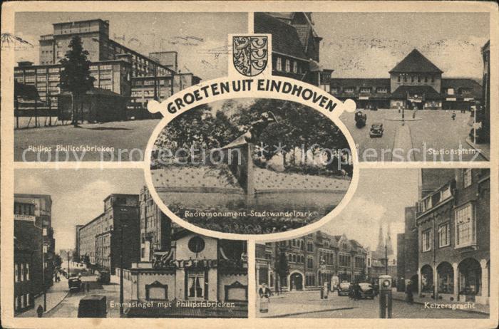Eindhoven Netherlands Stationsplein Philips Philltefabrieken Emmastingel
