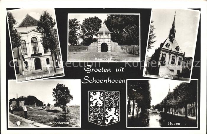 Schoonhoven Veerpoort Stadhuis Haven Noodhaven