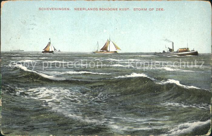 Scheveningen Schoone kust storm zee