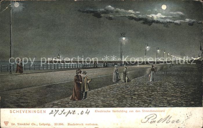 Scheveningen Electrische Verlichting Strandboulevard