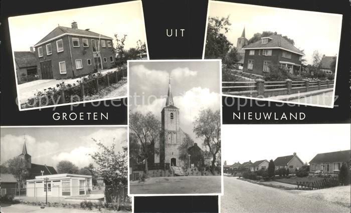Nieuwland Zuid Holland Teilansichten Kirche