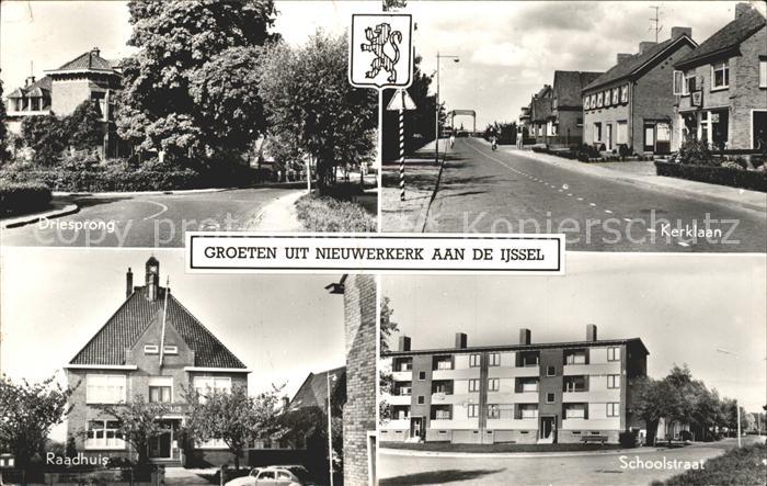 Nieuwerkerk Driesprong Kerklaan Schoolstraat Raadhu