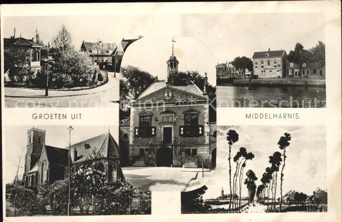 Middelharnis Teilansichten Kirche Rathaus