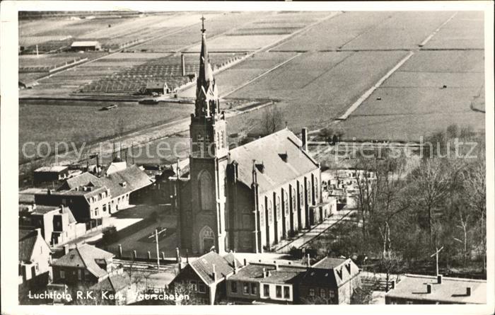 Voorschoten RK Kerk Luchtfoto