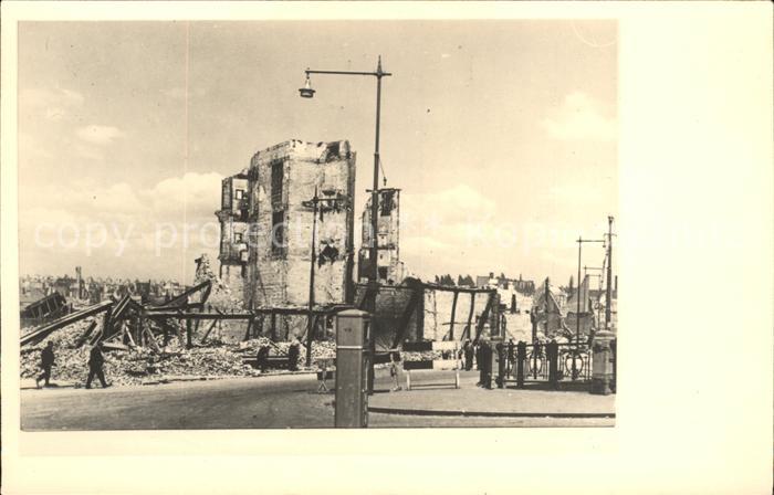 Rotterdam Truemmer Ruinen Weltkrieg