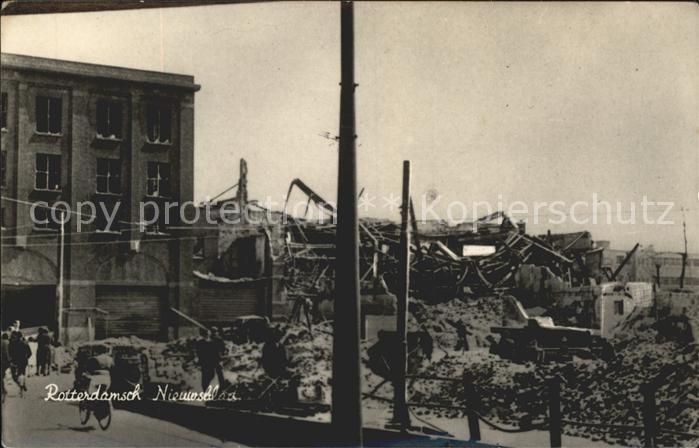 Rotterdam Nieuwsblad Trümmer Ruinen Weltkrieg