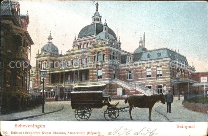 Scheveningen Seinpost Pferdekutsche