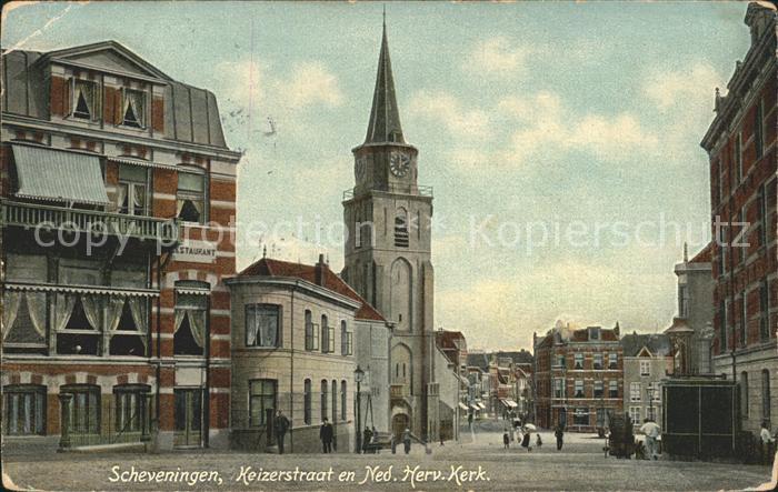 Scheveningen Keizerstraat en Ned Herv Kerk