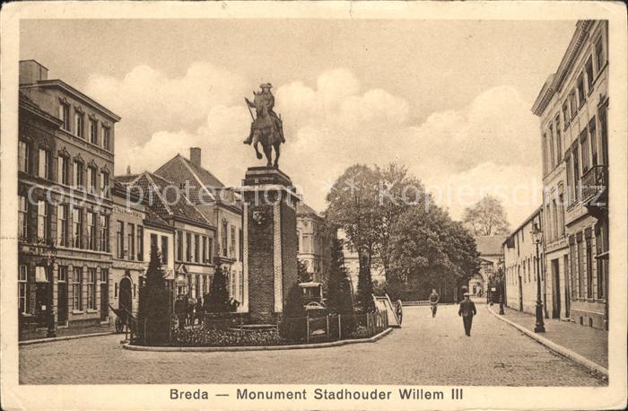 Breda Noord-Brabant Monument Stadhouder Willem III Denkmal