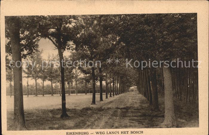 Eindhoven Netherlands Weg langs het Bosch Pensionaat Eikenbur