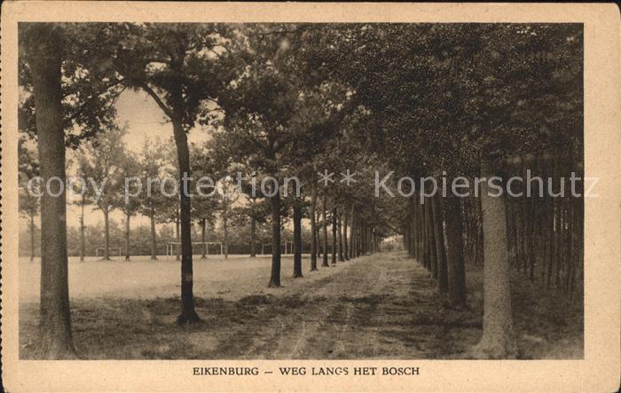 Eindhoven Netherlands Weg langs het Bosch Pensionaat Eikenburg