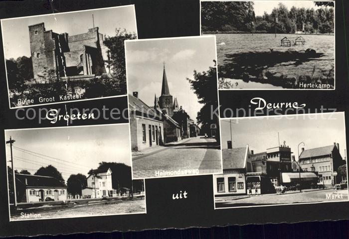Deurne Noord Brabant Ruine Groot Kasteel Hertekamp Markt Sta
