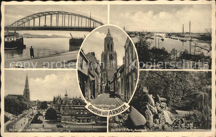 Arnhem Rijnbrug Rijngezicht Toren Musis Sacrum