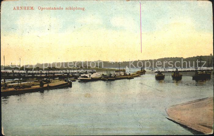 Arnhem Openstaande schipbrug