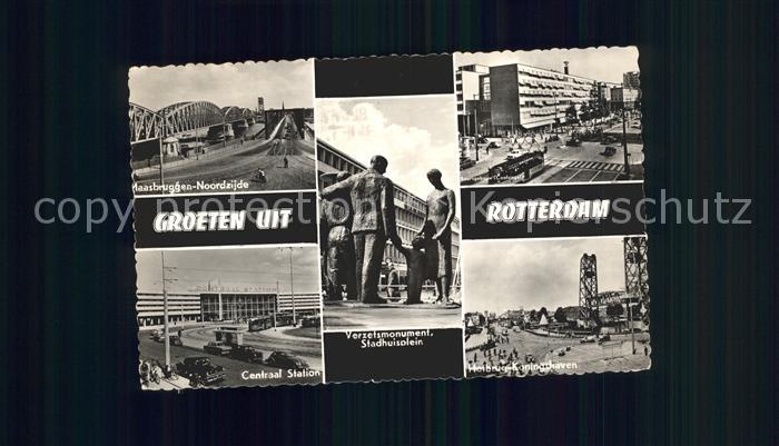 Rotterdam Verzelsmonument Stadhuisolein Central Station Brug