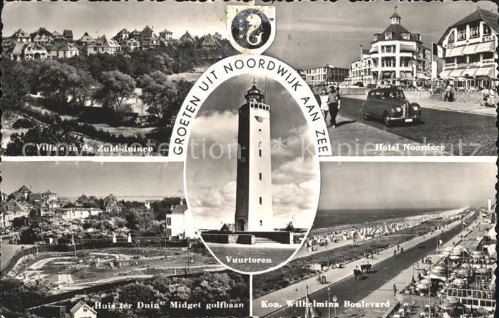 Noordwijk aan Zee  Vuurtoren Hotel Noordzee Kon Wilhelmina Boulevard