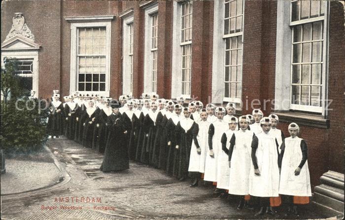 Amsterdam Niederlande Burger Weeshuis Kerkgang Waisenhaus
