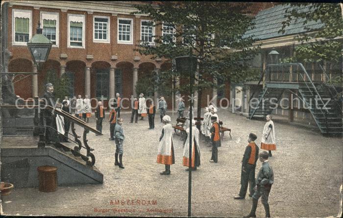 Amsterdam Niederlande Burger Weeshuis Korfbalspel Waisenhaus