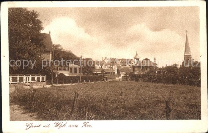 Wijk aan Zee Ortsansicht mit Kirche