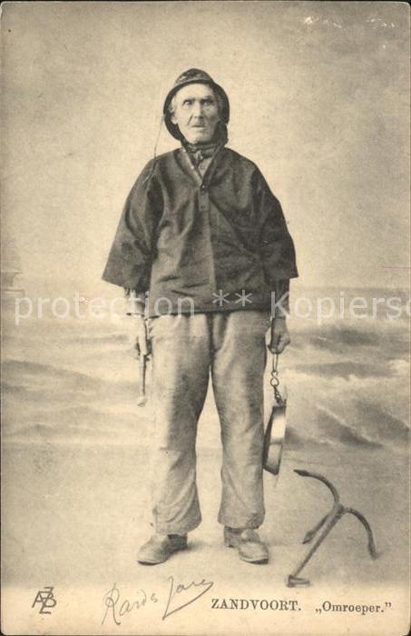 Zandvoort Holland Omroeper Typen