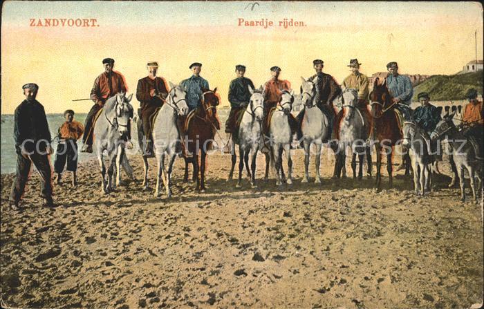Zandvoort Holland Paardje rijden Pferd Esel