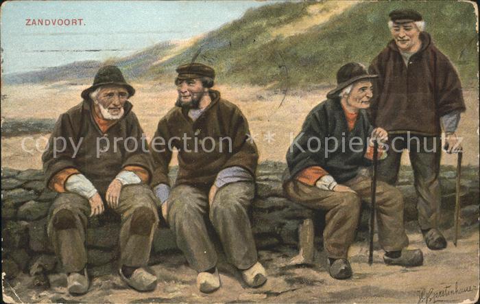 Zandvoort Holland Bewohner Kuenstlerkarte