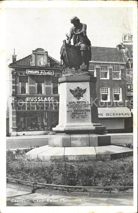Zaandam Czaar Peter Monument Denkmal