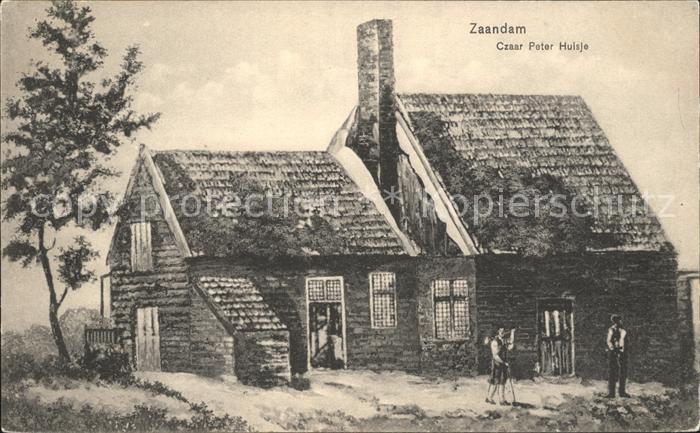 Zaandam Czaar Peter Huisje Künstlerkarte