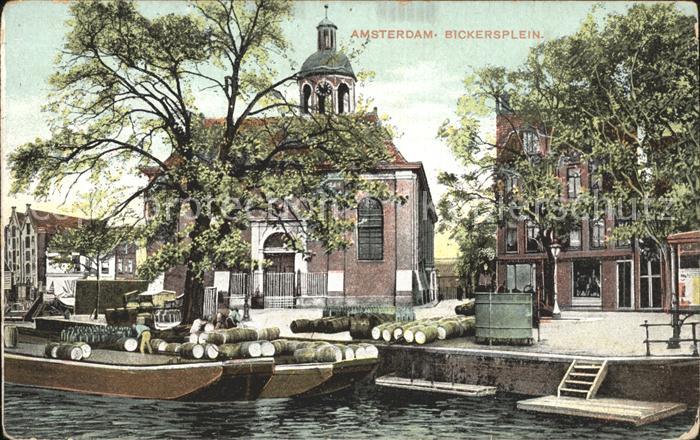 Amsterdam Niederlande Bickersplein Kahn
