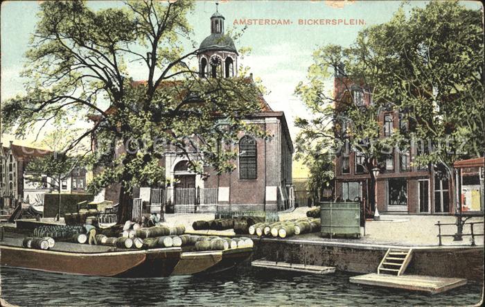 Amsterdam Niederlande Bickersplein Kahn