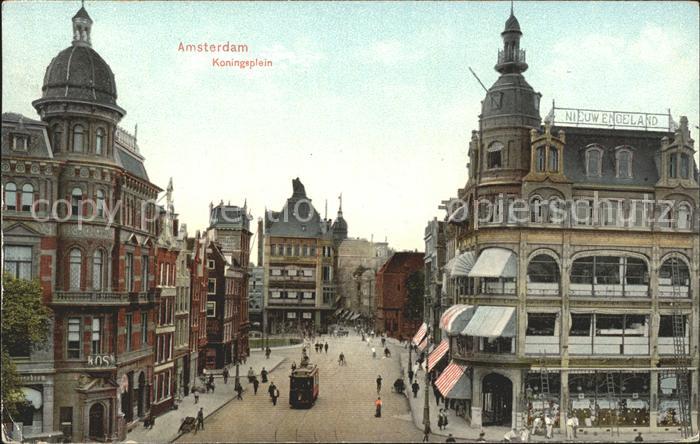 Amsterdam Niederlande Koningsplein Strassenbahn