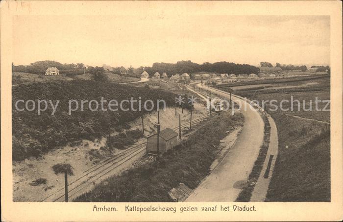 Arnhem Kattepoelscheweg gezien vanf het Viaduct