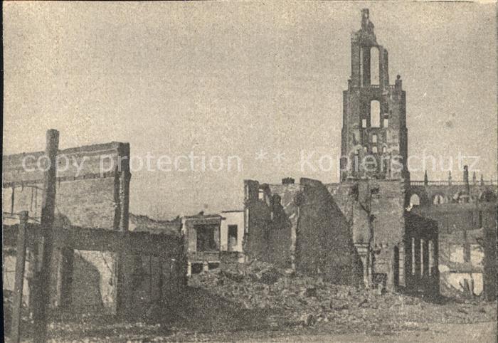 Arnhem Groote Kerk Truemmer Weltkrieg