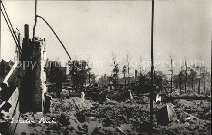 Rotterdam Blaak Truemmer Weltkrieg