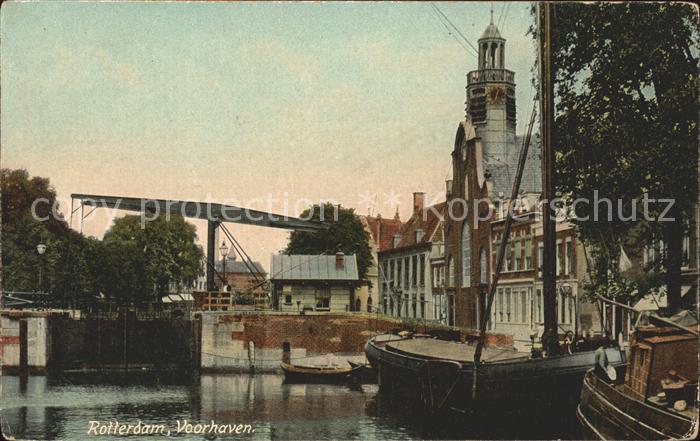 Rotterdam Voorhaven Bruecke Schiff